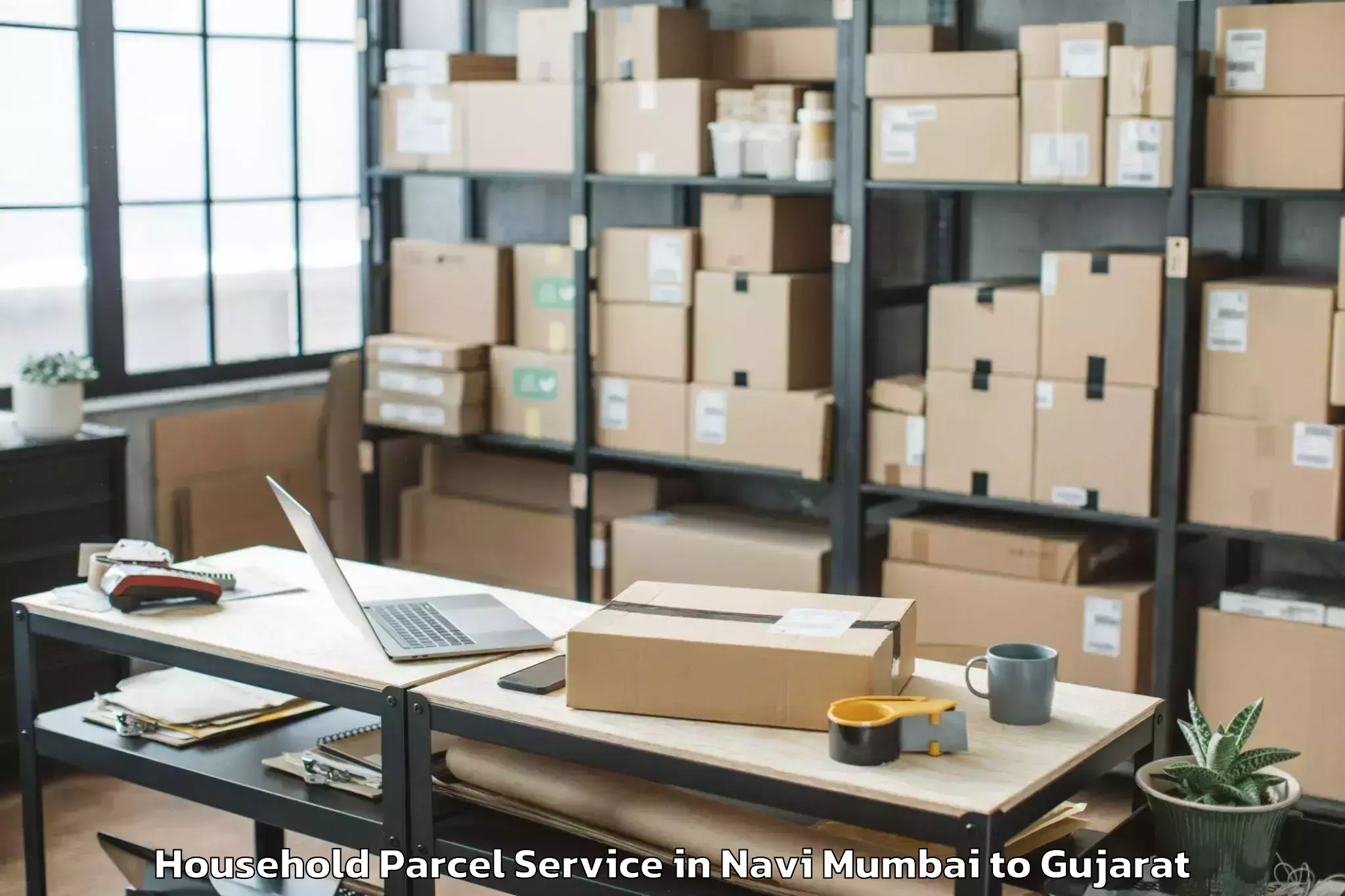 Professional Navi Mumbai to Vansda Household Parcel